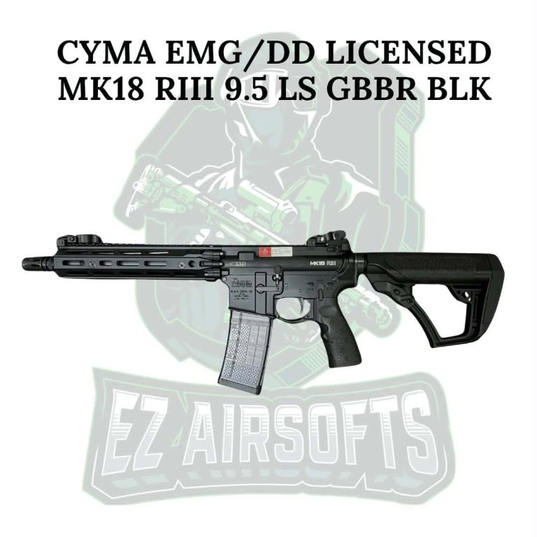 CYMA EMG/DD LICENSED MK18 RIII 9.5 LS GBBR BLK