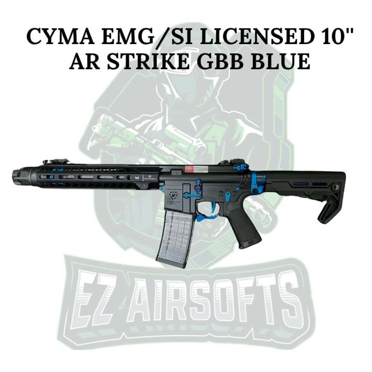 CYMA EMG/SI LICENSED 10 AR STRIKE GBB BLUE